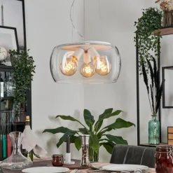 Suspension Palibatz Blanc, 3 lumières