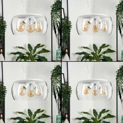Suspension Palibatz Blanc, 3 lumières