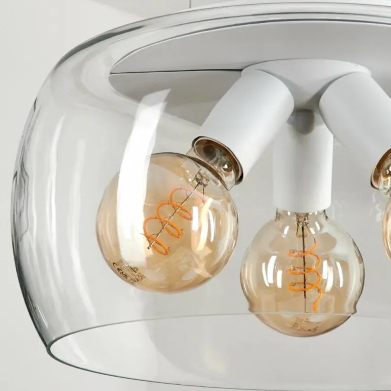 Suspension Palibatz Blanc, 3 lumières