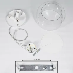 Suspension Palibatz Blanc, 3 lumières
