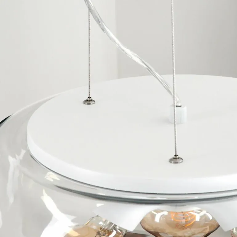 Suspension Palibatz Blanc, 3 lumières