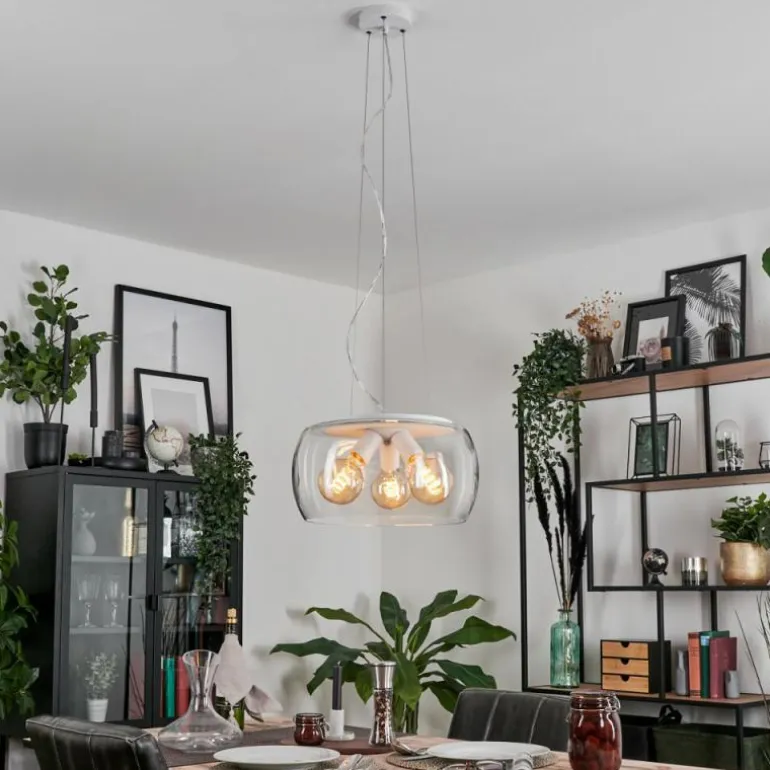 Suspension Palibatz Blanc, 3 lumières
