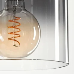 Suspension Parane Clair, Fumé, 4 lumières