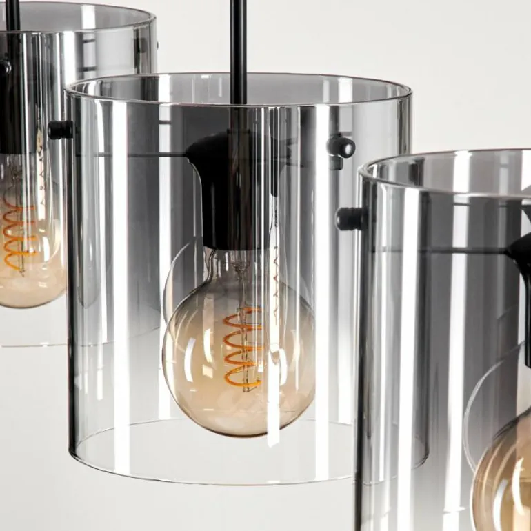 Suspension Parane Clair, Fumé, 3 lumières