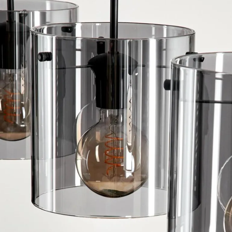 Suspension Parane Fumé, 4 lumières