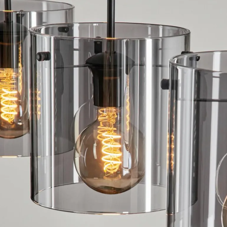 Suspension Parane Fumé, 3 lumières
