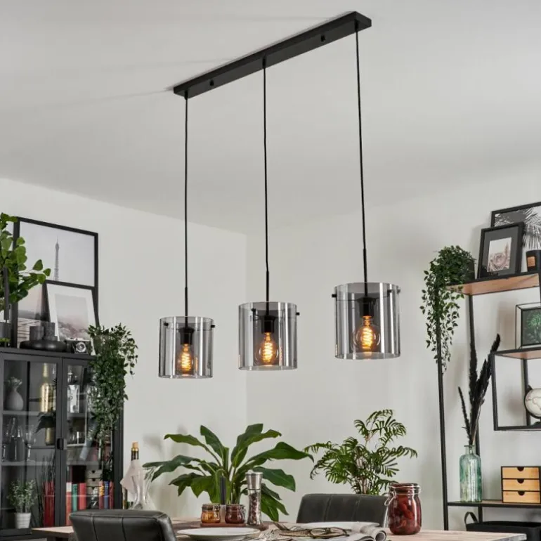 Suspension Parane Fumé, 3 lumières