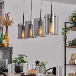 Suspension Parane Fumé, 4 lumières