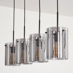 Suspension Parane Fumé, 4 lumières