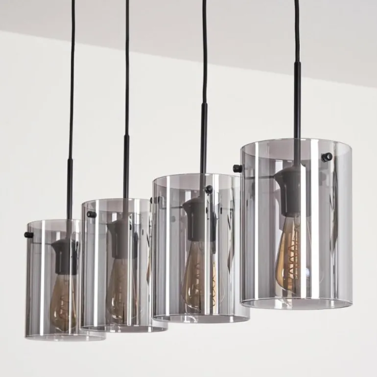 Suspension Parane Fumé, 4 lumières