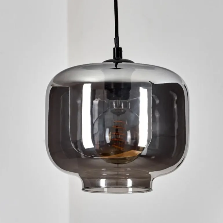 Suspension Patterson Noir, 1 lumière