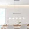 Suspension Paul Neuhaus HYDRA LED Acier brossé, 5 lumières