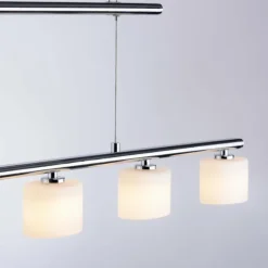 Suspension Paul Neuhaus HYDRA LED Acier brossé, 5 lumières