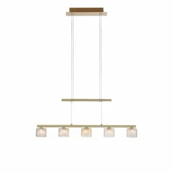 Suspension Paul Neuhaus HYDRA LED Laiton, 5 lumières