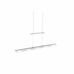 Suspension Paul Neuhaus NELE LED Acier inoxydable, 5 lumières