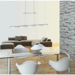 Suspension Paul Neuhaus NELE LED Acier inoxydable, 5 lumières