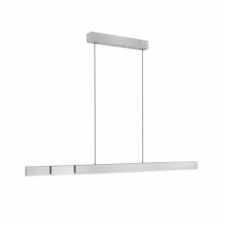 Suspension Paul Neuhaus PURE-MOTO-RISE LED Argenté, 3 lumières, Télécommandes