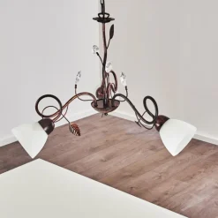 Suspension Peccia Rouille, 3 lumières