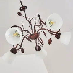 Suspension Peccia Rouille, 5 lumières