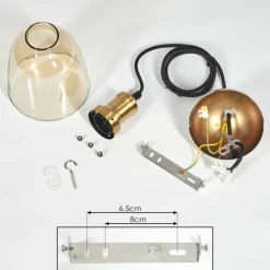 Suspension Pilesi Laiton, 1 lumière