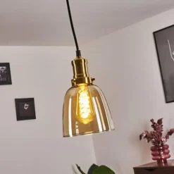 Suspension Pilesi Laiton, 1 lumière