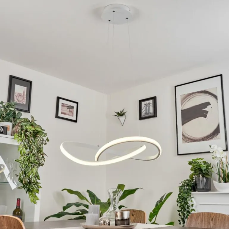 Suspension Pitasch LED Blanc, 1 lumière
