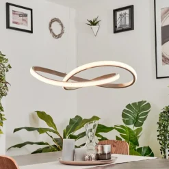 Suspension Pitasch LED Nickel mat, 1 lumière