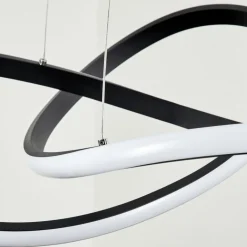 Suspension Pitasch LED Noir, 1 lumière
