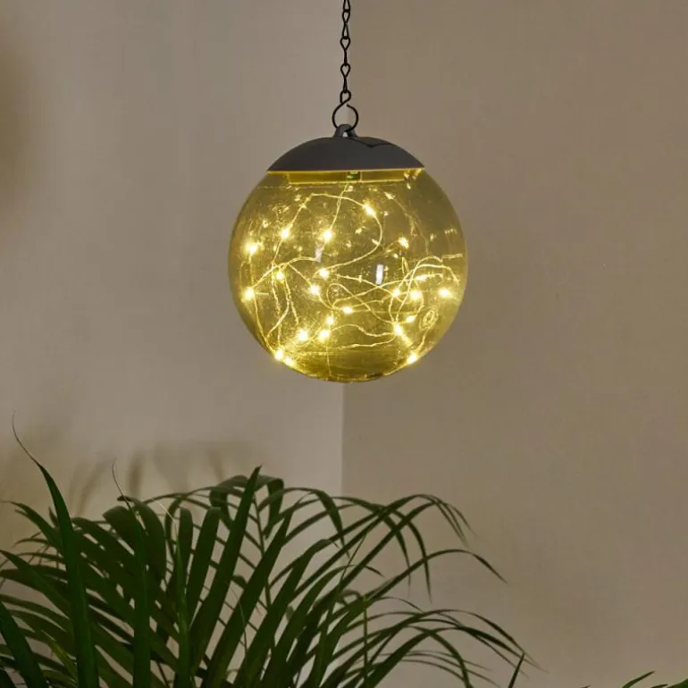 Suspension Pollenca LED Fumée, Noir, 20 lumières