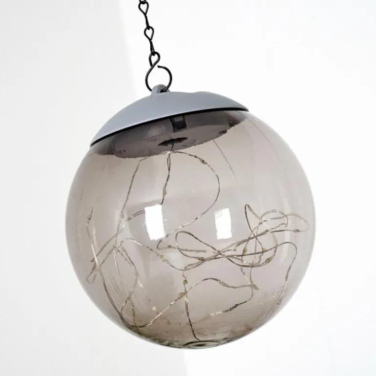 Suspension Pollenca LED Fumée, Noir, 20 lumières