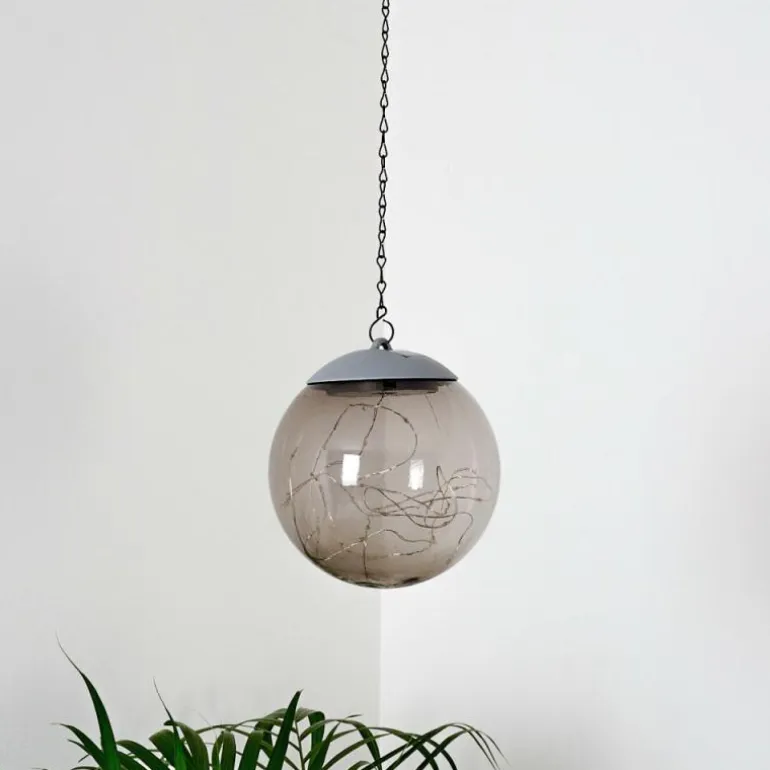 Suspension Pollenca LED Fumée, Noir, 20 lumières