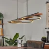 Suspension Pompu LED Brun, Noir, 3 lumières