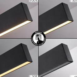 Suspension Poroporo LED Noir, 1 lumière