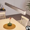 Suspension Poroporo LED Nickel mat, 1 lumière