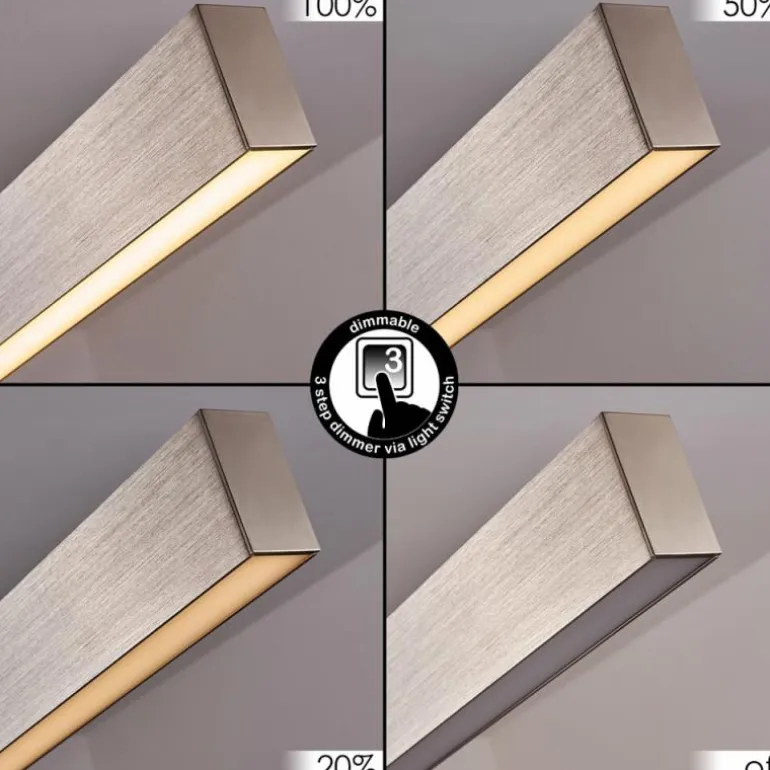 Suspension Poroporo LED Nickel mat, 1 lumière