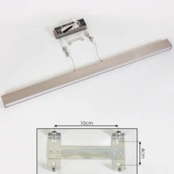 Suspension Poroporo LED Nickel mat, 1 lumière