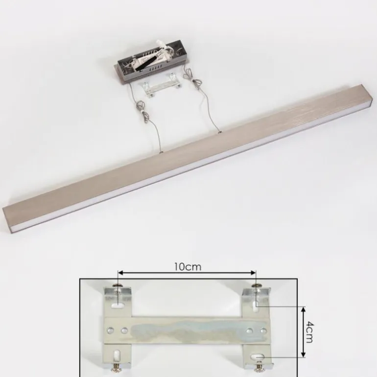 Suspension Poroporo LED Nickel mat, 1 lumière