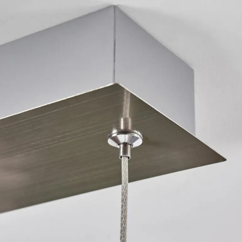 Suspension Poroporo LED Nickel mat, 1 lumière