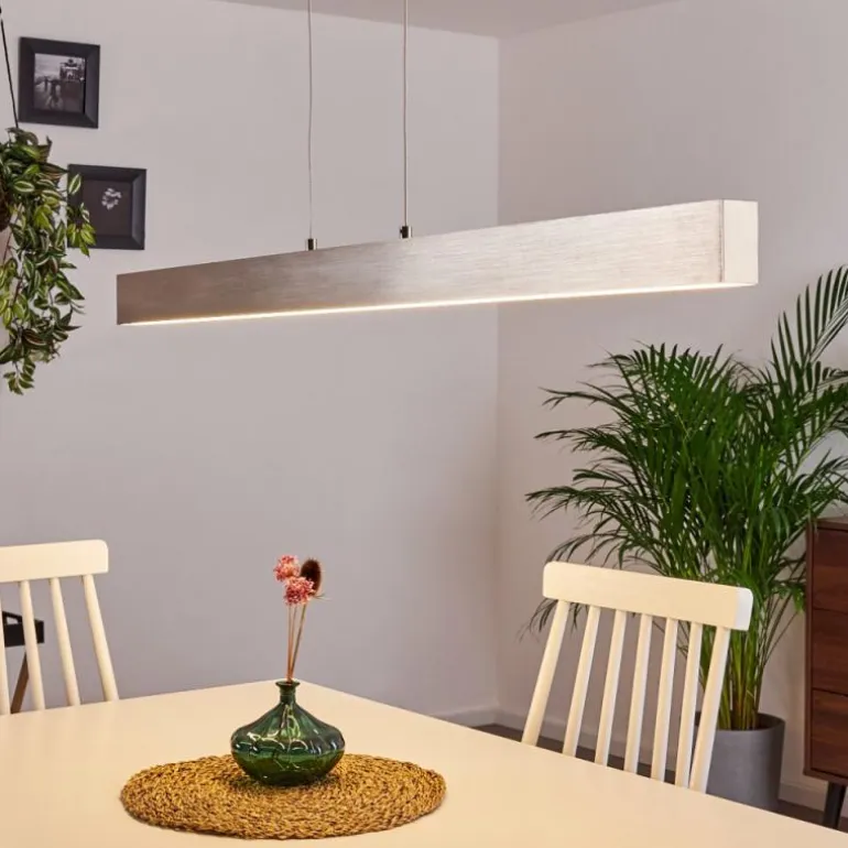 Suspension Poroporo LED Nickel mat, 1 lumière
