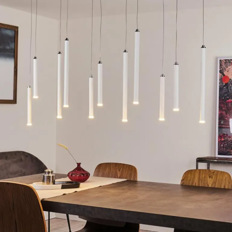 Suspension Porquera LED Blanc, 11 lumières