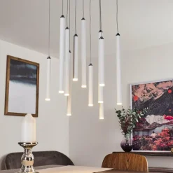 Suspension Porquera LED Blanc, 11 lumières