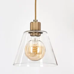 Suspension Puestito Laiton, 1 lumière