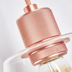 Suspension Puestito Or, Rose, 3 lumières