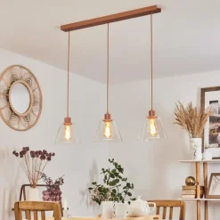 Suspension Puestito Or, Rose, 3 lumières