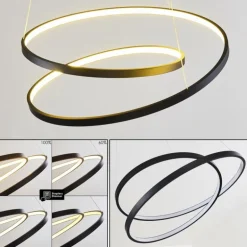 Suspension Pura LED Noir, 1 lumière