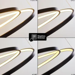 Suspension Pura LED Noir, 1 lumière