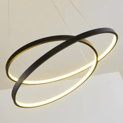 Suspension Pura LED Noir, 1 lumière