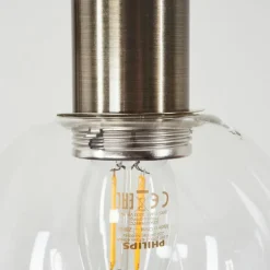 Suspension Quento Noir doré, 4 lumières