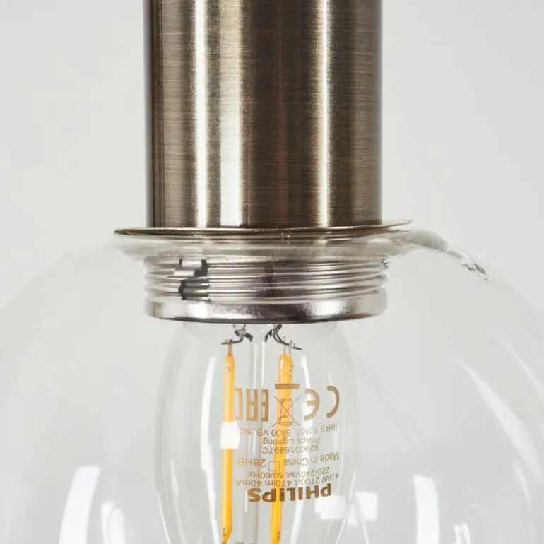 Suspension Quento Noir doré, 4 lumières