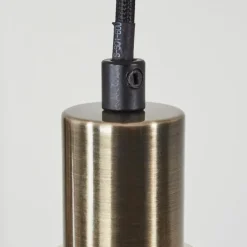 Suspension Quento Noir doré, 4 lumières